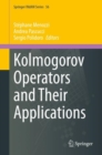 Kolmogorov Operators and Their Applications - eBook
