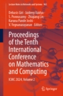 Proceedings of the Tenth International Conference on Mathematics and Computing : ICMC 2024, Volume 2 - eBook