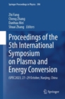 Proceedings of the 5th International Symposium on Plasma and Energy Conversion : iSPEC2023, 27-29 October, Nanjing, China - eBook