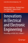 Innovations in Electrical and Electronic Engineering : Proceedings of ICEEE 2023, Volume 1 - eBook
