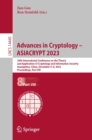 Advances in Cryptology - ASIACRYPT 2023 : 29th International Conference on the Theory and Application of Cryptology and Information Security, Guangzhou, China, December 4-8, 2023, Proceedings, Part VI - eBook