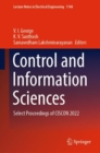 Control and Information Sciences : Select Proceedings of CISCON 2022 - eBook