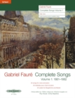 COMPLETE SONGS VOL 1 - Book