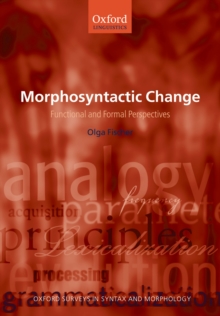 Morphosyntactic Change : Functional and Formal Perspectives