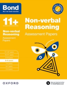 Bond 11+: Bond 11+ Non-verbal Reasoning Assessment Papers 8-9 years