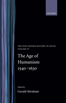 The Age of Humanism 1540-1630
