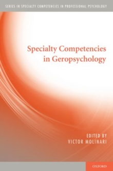Specialty Competencies in Geropsychology