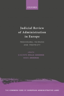 Judicial Review of Administration in Europe