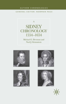A Sidney Chronology : 1554-1654