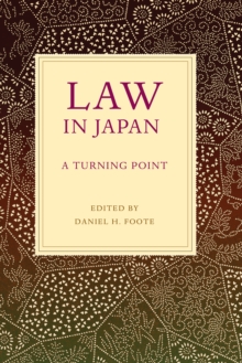 Law in Japan : A Turning Point