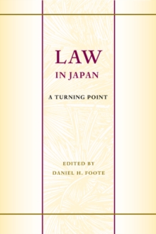 Law in Japan : A Turning Point