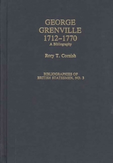 George Grenville, 1712-1770 : A Bibliography