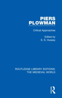 Piers Plowman : Critical Approaches