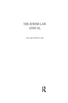 Jewish Law Annual Volume 21