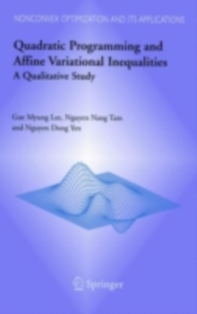 Quadratic Programming and Affine Variational Inequalities : A Qualitative Study