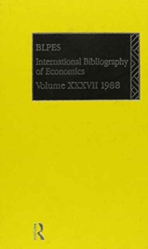 IBSS: Economics: 1988 Volume 37