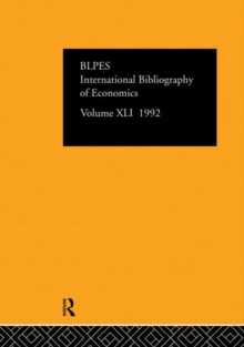 IBSS: Economics: 1992 Vol 41