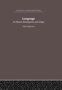 Language : Its Nature and Development
