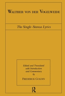 Walther von der Vogelweide : The Single-Stanza Lyrics
