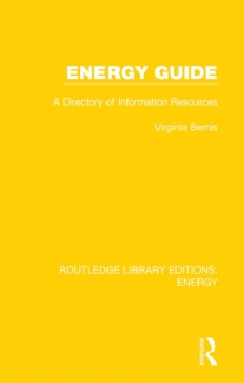 Energy Guide : A Directory of Information Resources