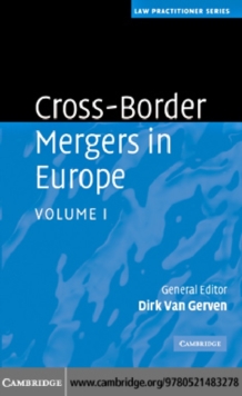 Cross-Border Mergers in Europe: Volume 1