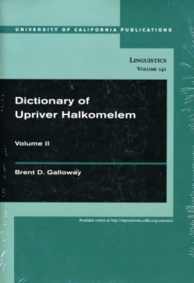 Dictionary of Upriver Halkomelem