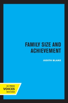Family Size and Achievement