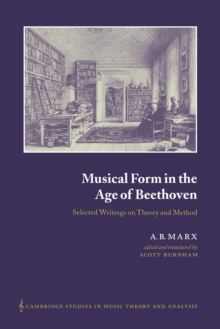 Musical Form in the Age of Beethoven : Selected Writings on Theory and Method