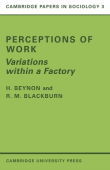 Perceptions of Work : Variations within a Factory