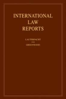 International Law Reports: Volume 138