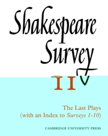 Shakespeare Survey With Index 1-10