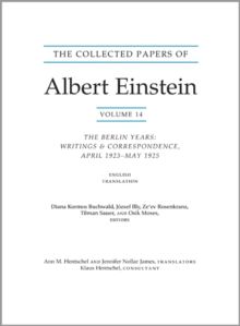 The Collected Papers of Albert Einstein, Volume 14 (English) : The Berlin Years: Writings & Correspondence, April 1923–May 1925 (English Translation Supplement) - Documentary Edition