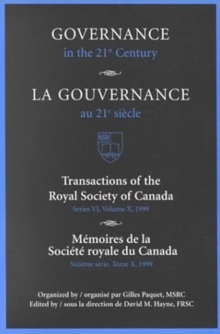 Governance in the 21st Century / Gouvernance Au 21e Siecle