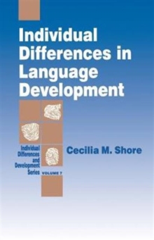 Individual Differences in Language Development
