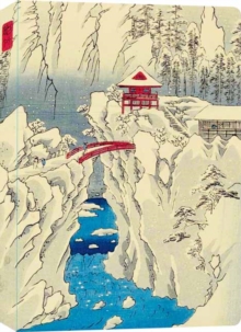 Hiroshige Snow on Mt Haruna Dotted Hardcover Journal : Blank Notebook with Ribbon Bookmark