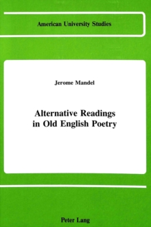 Alternative Readings in Old English Poetry