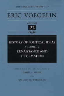 History of Political Ideas (CW22) : Renaissance and Reformation