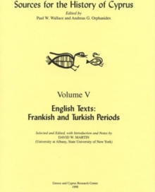 English Texts : Frankish and Turkish Periods