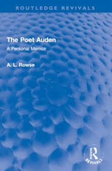 The Poet Auden : A Personal Memoir