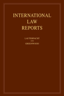 International Law Reports: Volume 147