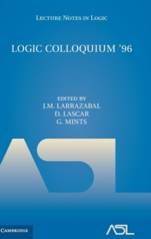 Logic Colloquium '96 : Proceedings of the Colloquium held in San Sebastian, Spain, July 9-15, 1996