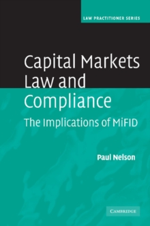 Capital Markets Law and Compliance : The Implications of MiFID
