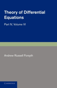 Theory of Differential Equations : Partial Differential Equations