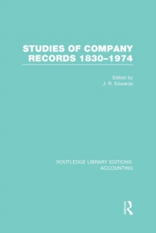 Studies of Company Records (RLE Accounting) : 1830-1974