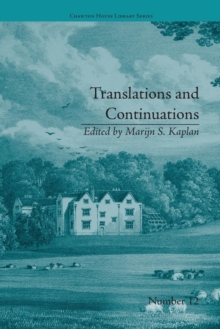 Translations and Continuations : Riccoboni and Brooke, Graffigny and Roberts