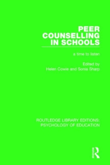 Peer Counselling in Schools : A Time to Listen