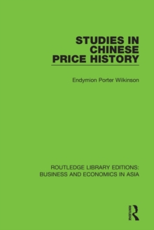 Studies in Chinese Price History