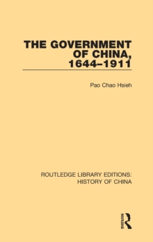 The Government of China, 1644-1911