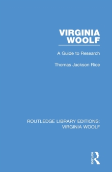 Virginia Woolf : A Guide to Research