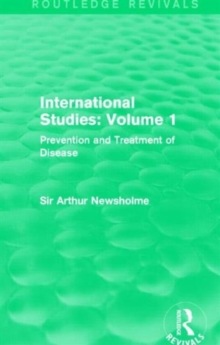 International Studies: Volume 1 : Prevention and Treatment of Disease